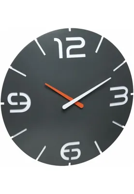 Obrázok produktu pre TFA - Dizajnové rádiom riadené nástenné hodiny CONTOUR 60.3536.10 - čierne