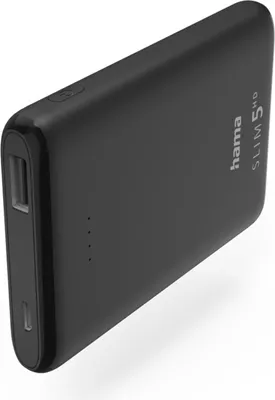 Produktbild von hama SLIM 5HD Powerbank 5.000 mAh schwarz