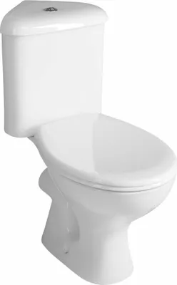 Produktbild von CLIFTON Ecke Kombi-WC mit Spülkasten inkl. Spülgarnitur, weiss