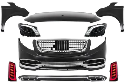 Produktbild von Bodykit für Mercedes V-Class Vito W639 2003-2014 Stoßfänger Kühlergrill Motorhaube VS680-Design.