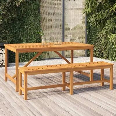 Produktbild von Gartenbank 150 cm Massivholz Akazie , Gartenbänke Design 2024
