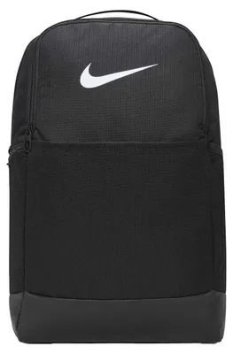 Image de Nike - Sac à dos « Brasilia » pour homme/femme (unie), logo GT13711 (taille unique) (noir/blanc)