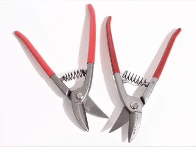 Produktbild von Lochscheren Paar mit Feder 250 mm Blechschere Blech Schere Lochschere Profi Set