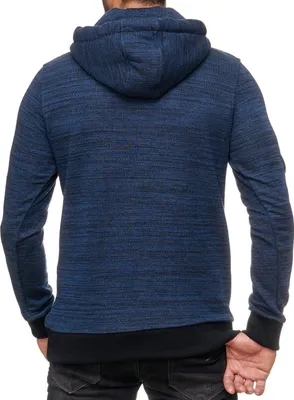 Produktbild von Red Bridge Herren Meliert RBC Sweatshirt Kapuzenpullover Pullover Hoodie Sweat Dunkelblau S