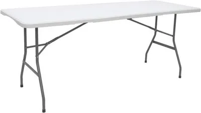 Productafbeelding van Weerbestendige inklapbare tuintafel voor 6 personen - 180 x 70 cm - multifunctionele klaptafel