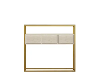 Produktbild von Skye Decor, Guarda - Travertine, Konsolentisch, Travertin, 100 % MELAMINBESCHICHTETE SPANPLATTEN, 90 x 70 x 34 cm