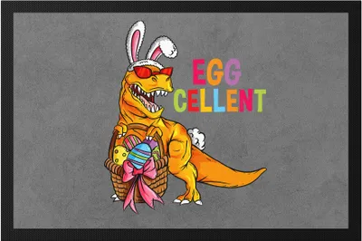 Produktbild von Egg-Cellent Fußmatte Dino Dinosaurier Ostergeschenk T-Rex