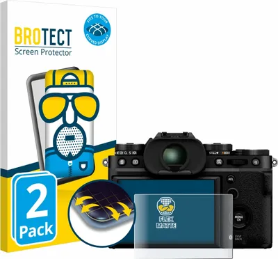 Produktbild von 2x BROTECT Fullscreen Schutzfolie für Fujifilm X-T5 Displayschutz Folie Fullcover Matt Entspiegelungsfolie