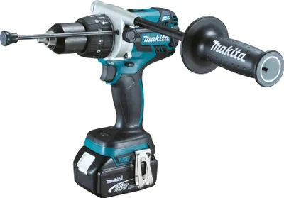 Produktbild von Makita DHP481RTJ Akku Schlagbohrschrauber mit 2x 5,0 Ah Akkus und Ladegerät im Koffer