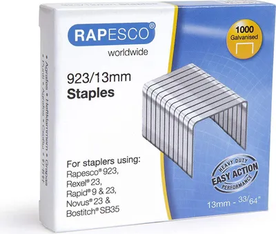 Obrázek produktu pro RAPESCO  1484 RAPESCO Heftklammern 923/13, verzinkt, 1.000 Stück