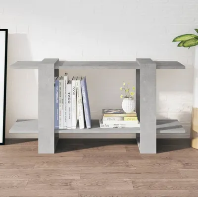 Zdjęcie produktu dla Maison Exclusive – regał na książki, kolor szary betonowy, 100 x 30 x 51 cm, materiał drewnopochodny