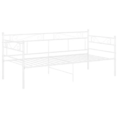 Produktbild von "im Sonderangebot"Schlafsofa Bettgestell/Bettrahmen - CLORIS - Einzelbett - Kinderbett Weiß Metall 90x200 cm - Einfache Montage -  - NeuMöbel6721419