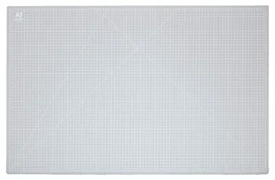 Image de Artway 2302495 : Tapis de découpe, plastique, blanc/gris