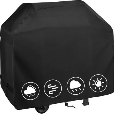 Immagine prodotto di Copertura per barbecue resistente alle intemperie in tessuto Oxford 420D - Copertura per barbecue a gas - Copertura protettiva universale - Telone resistente ai raggi UV e agli strappi - 76 x 66 x 110 cm