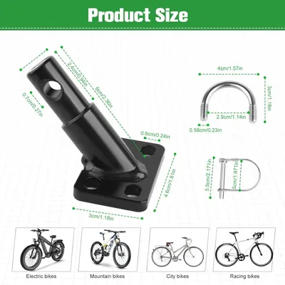 Productafbeelding van Fietsaanhanger Koppeling, Veiligheidspen, 14 mm, Snelle Montage, voor Fietsen