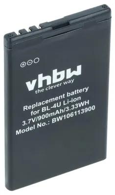 Produktbild von vhbw Akku Ersatz für Doro RCBNTC04 für Handy Smartphone Telefon (900 mAh, 3,7 V, Li-Ion)