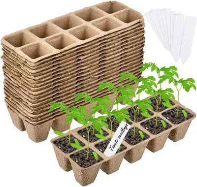 Image de Pots de fleurs biodégradables - 20 pièces - Pour le jardin
