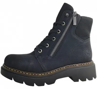 Productafbeelding van Rieker Damenschuhe Schnürstiefel Schwarz Freizeit