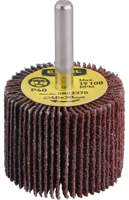 Produktbild von EXTOL PREMIUM Lamellenschleifscheibe auf Schaft, Ø 40x30x6mm, P60