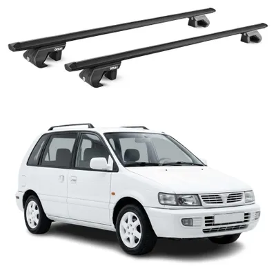 Produktbild von Dachträger Grundtäger für Mitsubishi Space Runner 1991-1998 90kg Alu Schwarz, KI-generiertes Bild