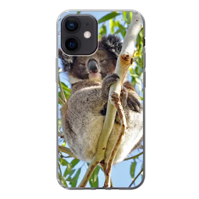 Produktbild von MuchoWow® Handyhülle Schutzhülle Hülle für iPhone 12 Koala - Luft - Kinder - Jungen - Mädchen Silikon Softcase Handy Hülle - Schutzhülle