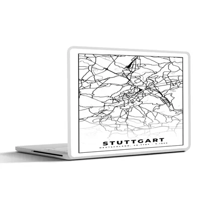 Produktbild von MuchoWow® Laptop Aufkleber Sticker Cover Stuttgart - Stadtplan - Karte 30x22 cm - Laptop-Sticker