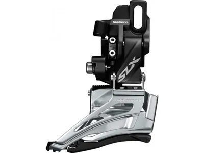 Image de SHIMANO FD-M7025-11-D SLX Dérailleur, 2x11 vitesses, Down Swing, Dual Pull, 66-69°, montage direct, noir/argenté