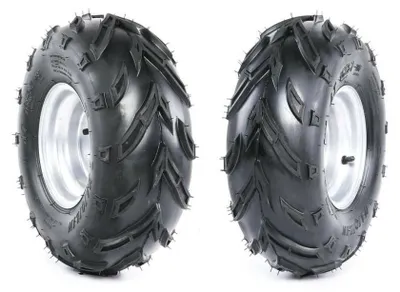 Produktbild von Kinderquadreifen Quadreifen Ersatzreifen Komplettrad 16x8-7 silber rechts/links