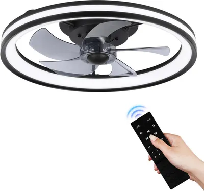 Produktbild von Jopassy Deckenventilator LED Deckenleuchte 3 Farbtemperatur Ø 50cm mit Beleuchtung und Fernbedienung