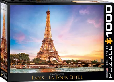 Produktbild von 1000 Teile Puzzle Paris mit Eiffelturm