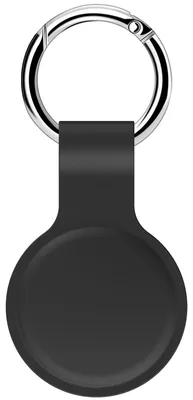 Immagine prodotto di Custodia con gancio per protezione in silicone per AirTag, colore nero