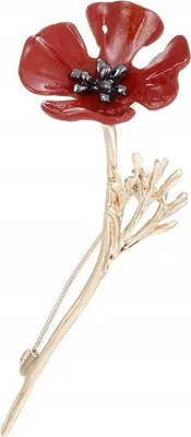 Image de PINETS POPPY Broche à fleurs, doré