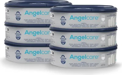 Produktbild von Angelcare Original Nachfüllkassetten Classic/Dress-Up XL, 6er-Pack, hält bis zu 12 Monate, 5x weniger Folienverbrauch 1 stück (6er Pack)