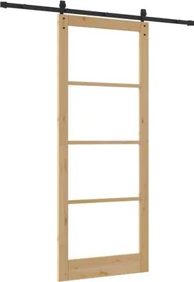 Produktbild von Schiebetür ORKDAL Natürlich und Schwarz 93 x 232 cm
