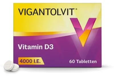 Produktbild von VIGANTOLVIT 4000 I.E. Vitamin D3 Tabletten 60St PZN 18107141