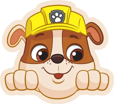 Produktbild von Paw Patrol Rubble Dekokissen 40x37 cm Velours