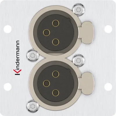 Produktbild von Kindermann Konnect 50 alu - Modulares Faceplate-Snap-In