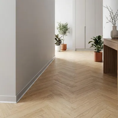 Zdjęcie produktu dla Listwa przypodłogowa Creativa Srebrna anodowana C0 59mm, LP59