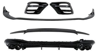 Produktbild von Aero BodyKit Spoiler für Mercedes S-Klasse W223 Sport Line 2020+ Stoßstange Diffusor.