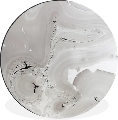 Produktbild von MuchoWow® - Mauerkreis - Wandbilder - Runde Bild - Bild aus Aluminium - Schlafzimmer - Wohnzimmerdekoration - Wand Dekoration