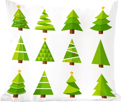 Produktbild von MuchoWow® Zierkissen Sofakissen Wohnzimmer Dekokissen 50x50 cm Muster - Weihnachtsbaum - Komfort - Sofakissen