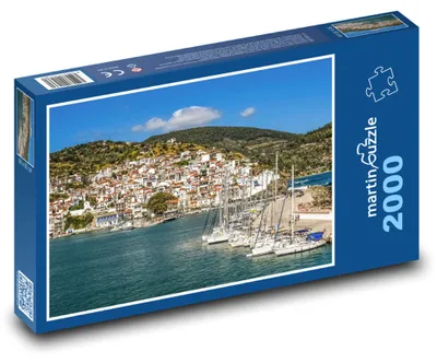 Obrázek produktu pro Puzzle 2000 Přístav na ostrově Skopelos - martinpuzzle