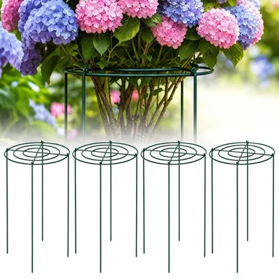 Immagine prodotto di Solidchoice - Set di 4 supporti in metallo per piante, ideali per peonie e rose