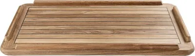 Produktbild von Tischplatte Teak massiv 100 x 70 cm mit Sika Flex