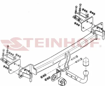 Produktbild von Z546044 Anhängerkupplung passend für BMW 5 Seria 03/1997-06/2004 starr