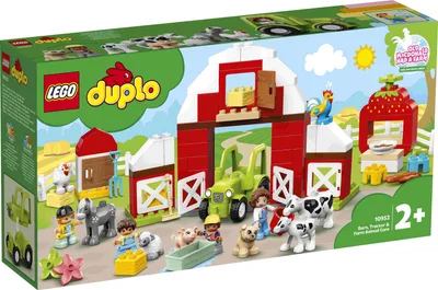 Zdjęcie produktu dla LEGO DUPLO Stodoła, traktor i zwierzęta gospodarskie, Zestaw do budowania, 2 lat(a), Plastik, 97 szt., 1,5 kg