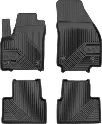 Image de Tapis de Sol de Voiture pour Opel Meriva B 2010-2017 TPE Antidérapant Noir 4Pcs