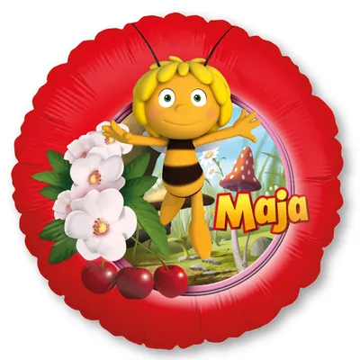Produktbild von Biene Maja 3er-Set Folienballons Ø45 cm bunt Party Heliumballons Maja und Freunde