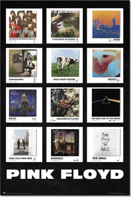 Image de Erik Editores Pink Floyd Covers Poster One Size