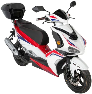 Produktbild von Motorroller Striker 125ccm 85km/h, Euro 5+, weiß, mit Top Case, GT Union